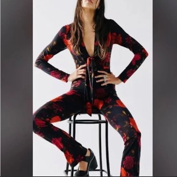 Free People - Flora Printed Catsuit size S - Picture 3 of 9